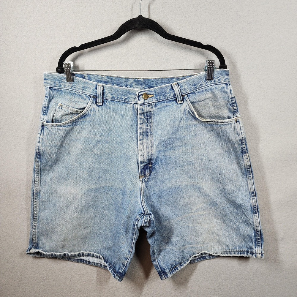 Vintage Wrangler Shorts Mens 38 Denim High Rise Cutoff Jean‎ Classic 90s